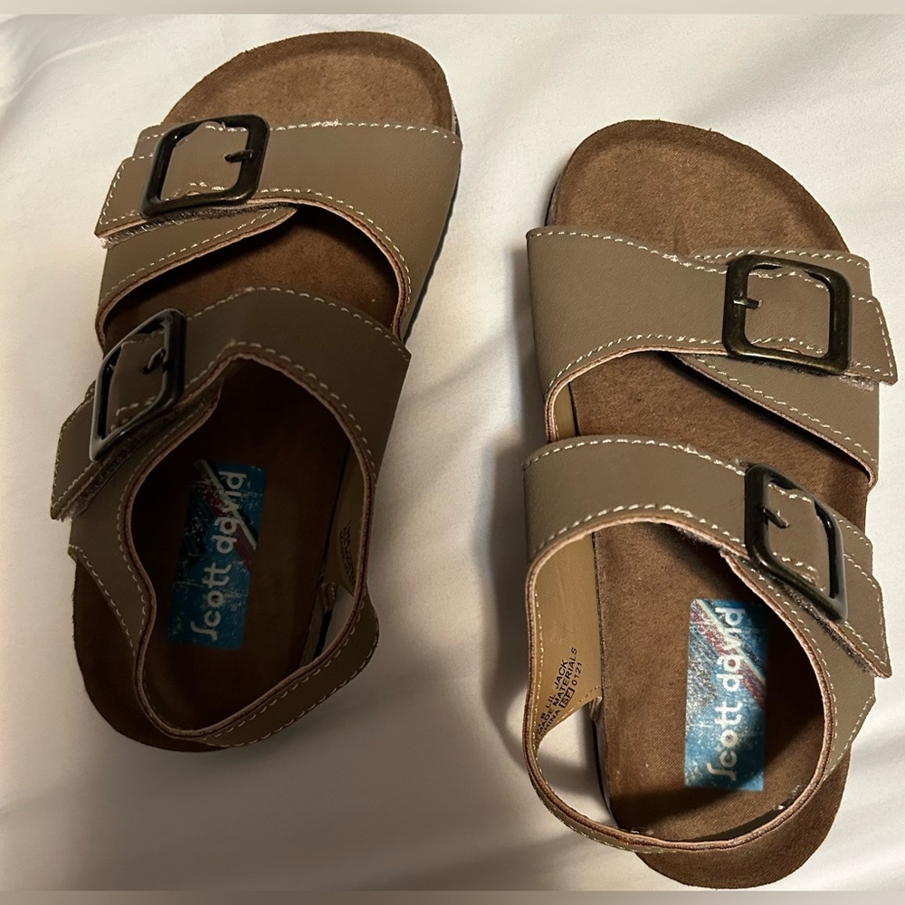 Scott David sandles size 10 toddler leather